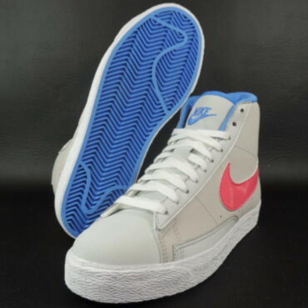 Nike Blazer Mid GS Grade School Youth Shoes Grey p - Picture 8 of 8